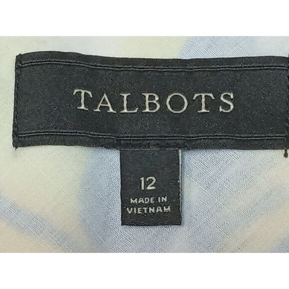 Talbot's A Line Midi Skirt White Colorful Berries Size 10 - Picture 4 of 6